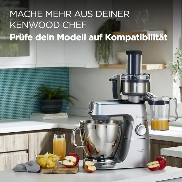 Професійна соковижималка Kenwood AT641 для кухонного комбайна Cook Chef KM 070, нержавіюча сталь, 20 х 27 х 31 см