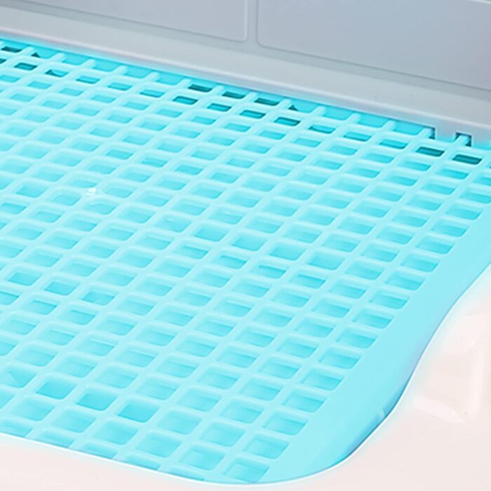 Туалет для собак SONK, сітчастий котячий парканчик для тренувального туалету для собак чоловічої статі та маленьких собак (синій)