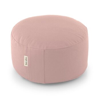 Подушка для медитації basaho WHEEL Zafu Подушка для йоги Органічна бавовна Гречана лушпиння Знімний чохол, який можна прати, світло-рожевий