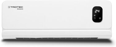 Настінний вентилятор-обігрівач TROTEC TFC-W 27 E керамічний вентилятор-обігрівач для настінного монтажу, опалення та вентиляції, IP44, керування термостатом