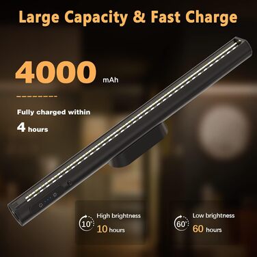 Сенсорна світлова панель Hapfish з можливістю затемнення, світлодіодна батарея для кухні під шафою бездротова з магнітом дистанцій