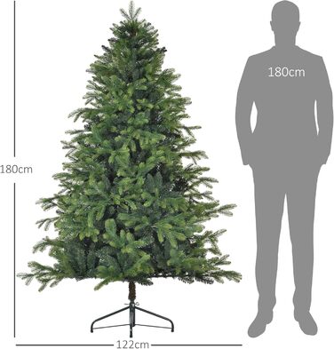 Штучна ялинка 183 см зелена HOMCOM