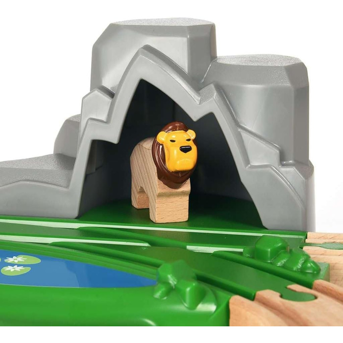 Великий ігровий набір залізниці BRIO World Safari іграшка для дітей від 3 років