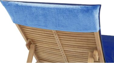 Махровий чохол для садового лежака anchor blue XXL, чохол на шезлонг, чохол на лежак з 100 бавовни, 83х200 см