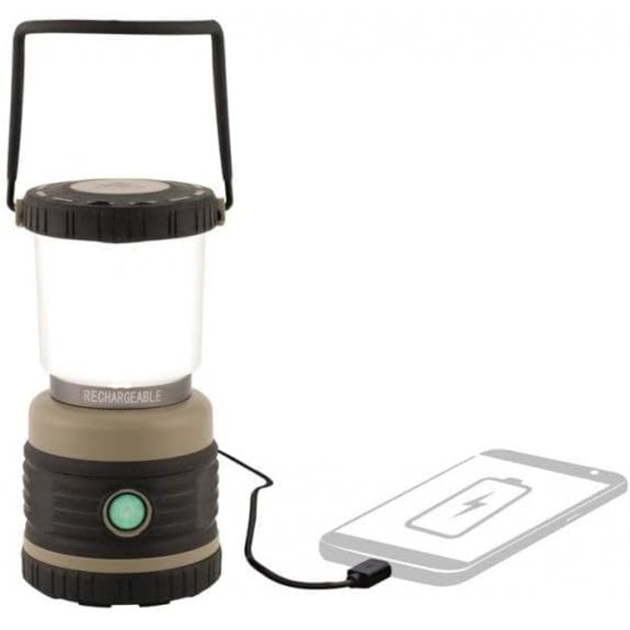 Ліхтар-маяк для кемпінгу Robens, акумуляторний, чорний/зелений, 9,5 x 18,5 см, 690166