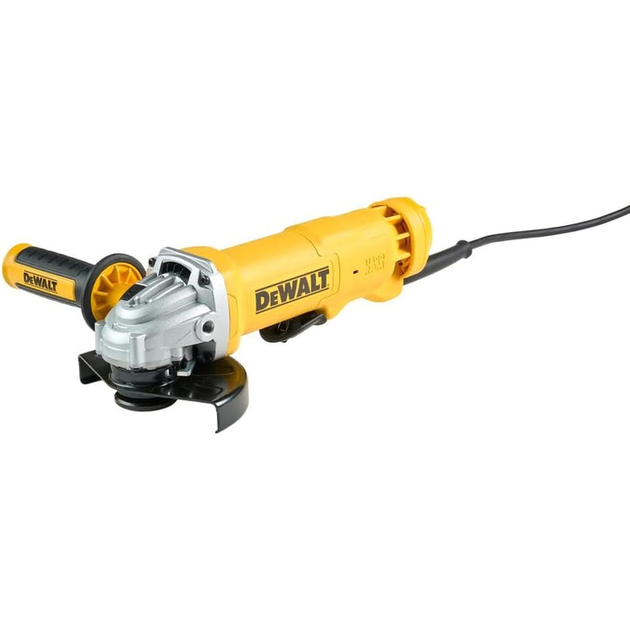 Кутова шліфувальна машина Dewalt 125 мм DWE4233 (1400 Вт, шпиндель Ø M14, обмотка двигуна захищена епоксидною смолою, швидке регул