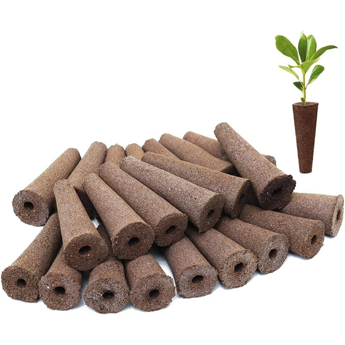 Змінні губки для розмноження, запасні губки для росту для систем гідропонного вирощування Насіннєві стручки для старту Губки для росту коренів для систем гідропонного вирощування Набір для гідропоніки в приміщенні, 50 шт.