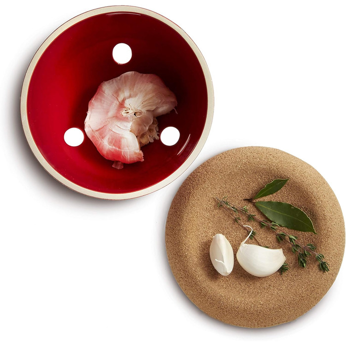 Горщик для часнику Emile Henry EH348763, керамічний, 14,6 x 14,6 x 13,4 см, керамічний, Grand Cru, 14,6 x 14,6 x 13,4 см