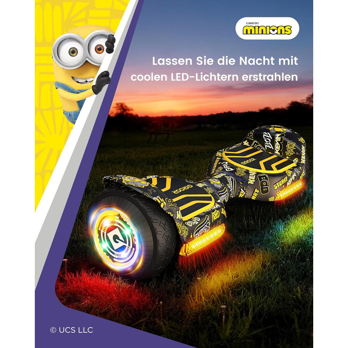Гіроскутер Gyroor G13 для дітей 6,5&39 6-12 років та дорослих, позашляховий гіроскутер, 2 двигуни по 250 Вт, 7,75 миль/год, шини для будь-якої місцевості, самобалансуючий самокат, нахил 15, музичний плеєр, світлодіодні фари, UL2272 чорний