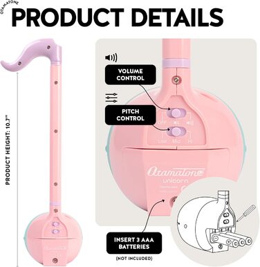 Електронний музичний інструмент Otamatone Regular Unicorn, портативний синтезатор цифрових музичних інструментів, діти, підлітки,