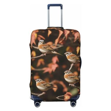 Чохол для валізи Sparrow, міцний захист, підходить для багажу розміром 45,7 - 81,3 см, малий, Чорний