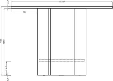 Обідній стіл Selsey, круглий стіл, діаметр 104 см, кухонний стіл Hexa, горіх Вісконсин