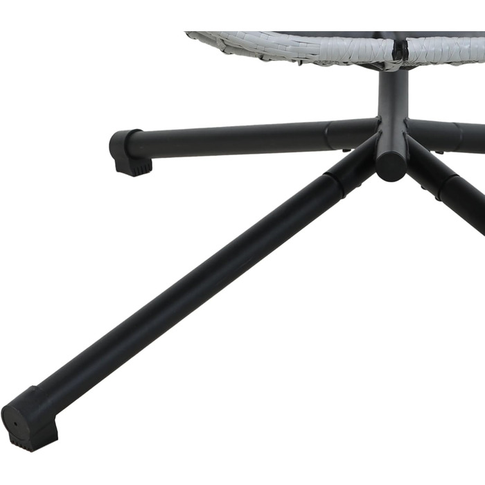 Підвісне крісло SVITA Belly з каркасом, складне, підвісне сидіння, підвісний кошик, сірий