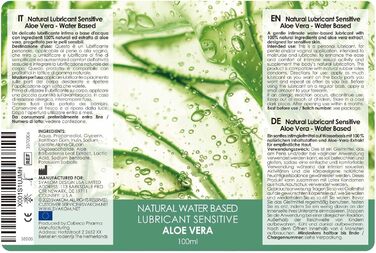 Лубрикант Fantasy Cup Neutral, водна основа, Aloe Vera, 100 мл