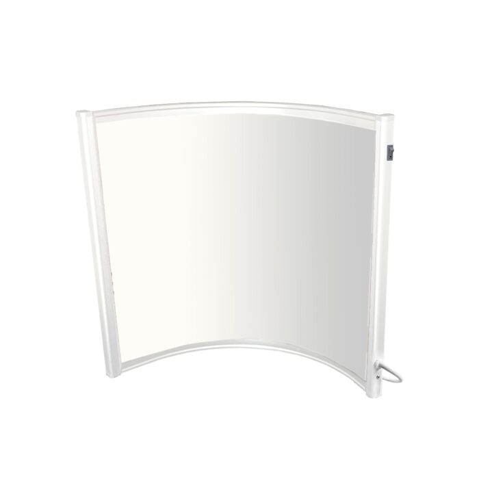 Інфрачервоний окремостоячий обігрівач Knighaus Інфрачервоний дуговий обігрівач - 300 Вт із сертифікацією TV/GS 5-річна гарантія виробника Ідеально підходить як настільний обігрівач Стійка підставка - Білий - 300 Вт