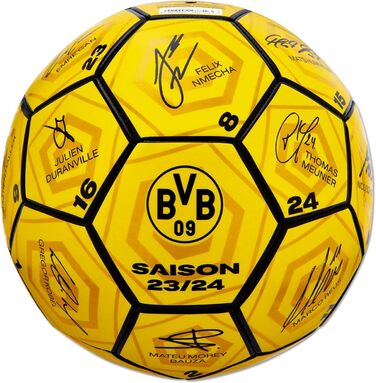 Футбольний м'яч Боруссія Дортмунд Унісекс Молодь BVB Signature Ball 2023/24 Футбол, Жовтий, 5 Одиночний