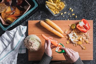 Компостовані паперові пакети для сміття bioMat об&39ємом 7 л, 160 крафт-паперових пакетів, міцні на вологу воду, подвійне дно, зроблено в Німеччині, ука (160 упаковок)