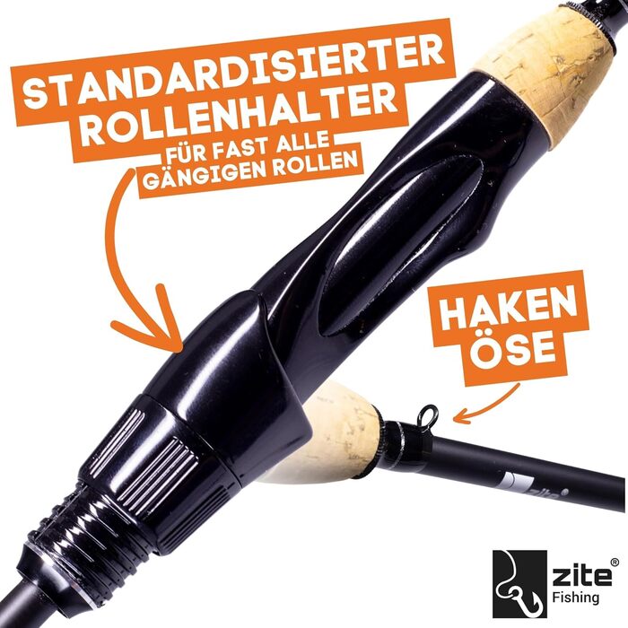 Вудилище Zite Fishing Solid Strike UL 200 см Суцільний кінчик з повним карбоновим кінчиком Вага закиду 0,5-3 г Ультралегке вудилище для лову форелі на м&39які приманки витончені оснастки, параболічний хід, друге вудилище котушка