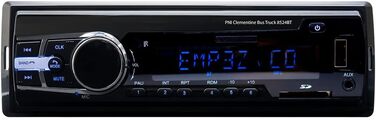 Радіо MP3 плеєр Автомобільний PNI Clementine Bus Truck 8524BT 4x45w, RDS, 12 В/24 В 1 DIN CU SD, USB, AUX, RCA SI Bluetooth 24 Вольт одинарний