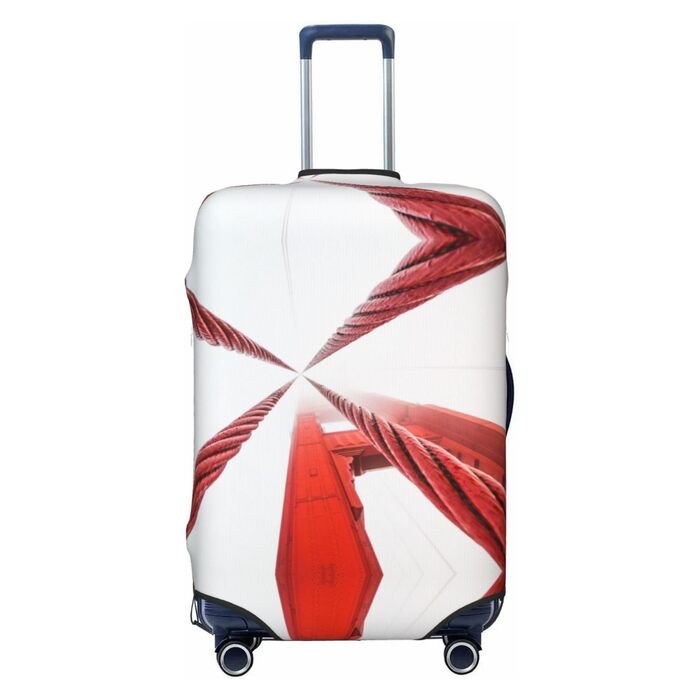 Чохол для валізи Золотий Міст з еластичною тканиною та захистом від подряпин, чорний, розмір 90