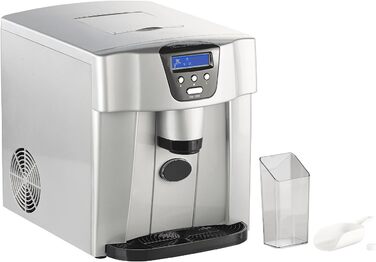 Льодогенератор Rosenstein & Shne машина для виробництва кубиків льоду EWS-2100 з дозатором кубиків льоду (льодогенератор, льодогенератор, форми для кубиків льоду)