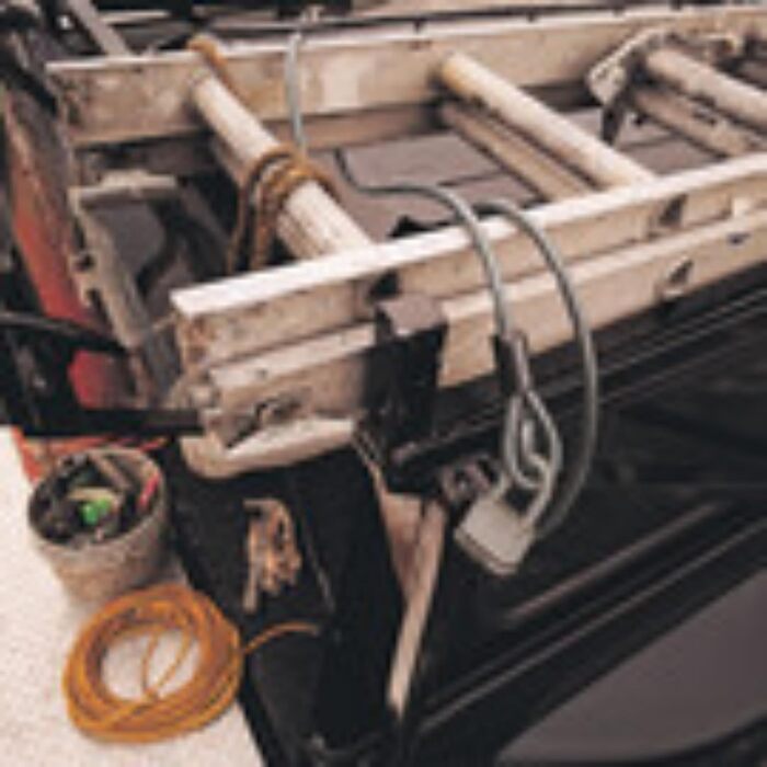 Оцинкований сталевий трос Master Lock 15 з петлевими кінцями 72DPF, трос 15 футів