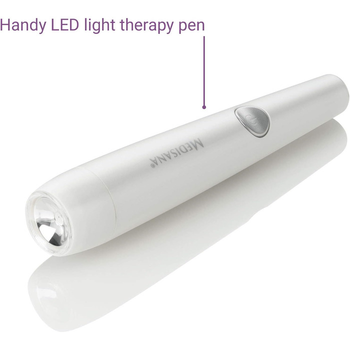 Ручка проти прищів medisana DC 300, світлодіодна терапія, лікування прищів, лікування плям, запалень, плям і вугрів, для всіх типів шкіри