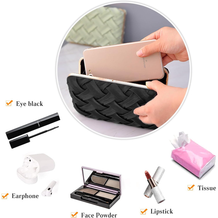 Елегантна вечірня сумочка-клатч для весілля, випускного та святкових заходів. Розкішна мініатюрна сумочка на ланцюжку, колір абрикос.