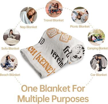 Подарунок на пенсію для жінок, Персоналізована ковдра для подарунка на пенсію, Подарунки для пенсіонерів, Подарунки для жінок та чоловіків - Подарунок на пенсію - Пенсія - 62 x 52 дюйми