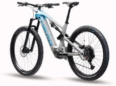 Гірський електровелосипед для дорослих Muret Trail Full Suspension E-Fully, сірий/синій 48