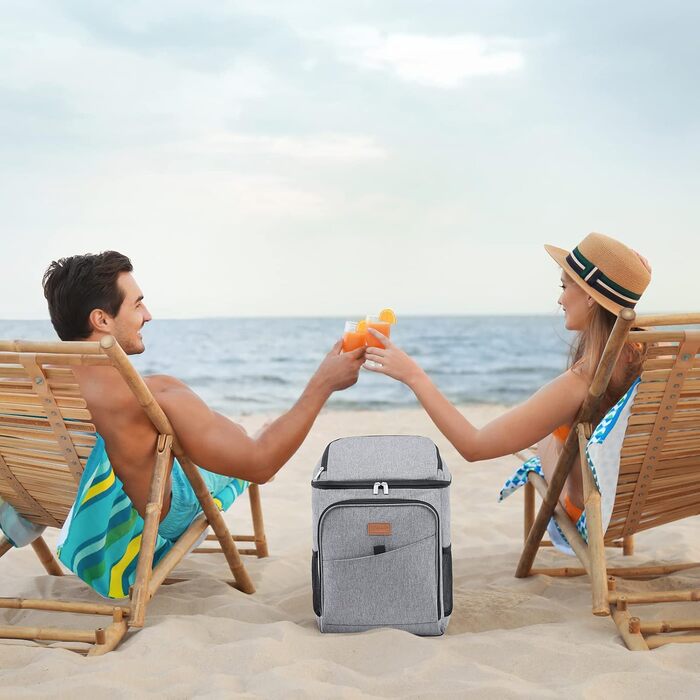 Ізольована сумка-холодильник Lifewit 32L 34 Can, великий рюкзак-холодильник, герметична портативна сумка для обіду, м&39яка сумка-холодильник для активного відпочинку на свіжому повітрі, пікніків, пляжу, барбекю, кемпінгу, подорожей, сімейного використанн