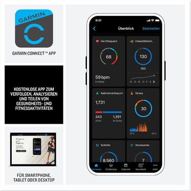 Мультиспорт смарт-годинник, 1.4-дюймовий сенсорний екран, до 27 днів роботи від акумулятора, карти, понад 80 спортивних програм, ЕКГ, ліхтарик, LTE-дзвінки та цілодобовий екстрений виклик SOS (потрібна підписка) fenix 8 PRO 51mm Graphite, 8 Pro 51mm AMOLE