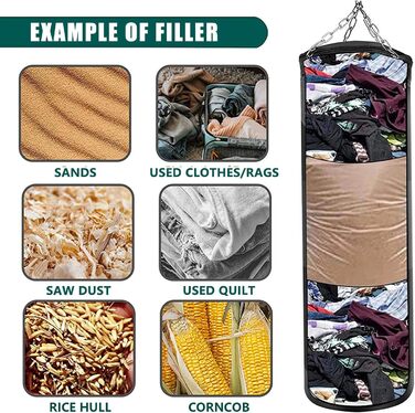 Важкий боксерський мішок для дорослих підлітків дітей з боксерською грушею в приміщенні / саду Набір боксерської груші з боксерськ