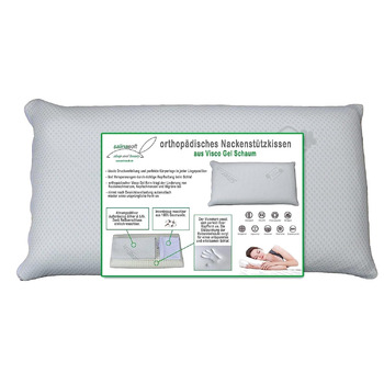 Ортопедична подушка для шиї 12 см Подушка для шиї з віскогелевого пінопласту з ефектом пам&39яті 7035 см ергономічна подушка для сну на спині та на боці, знімає тиск, чохол можна прати