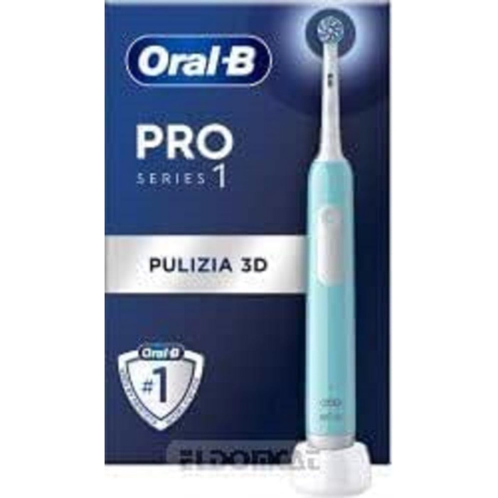 Акумуляторна електрична зубна щітка Oral-B серії 1 синя з 1 запасною щіткою. 1 зубна щітка