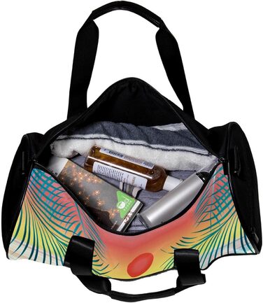 Спортивна сумка, маленька дорожня сумка, сумка для шопінгу та йоги, з дизайном природи, моря, сонця, для фітнесу на відкритому повітрі, ручна поклажа