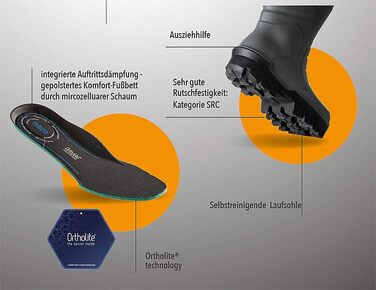 Чоботи захисні унісекс Nora Ultramax, розмір 43 EU, оливкові