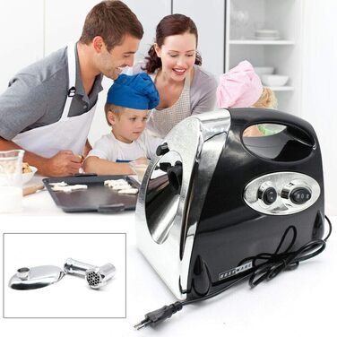 Електрична м'ясорубка 2800 Вт, мультипроцесор для набивання ковбас, 1,5 кг/хв, ковбасник з 3 шліфувальними пластинами і трубками д