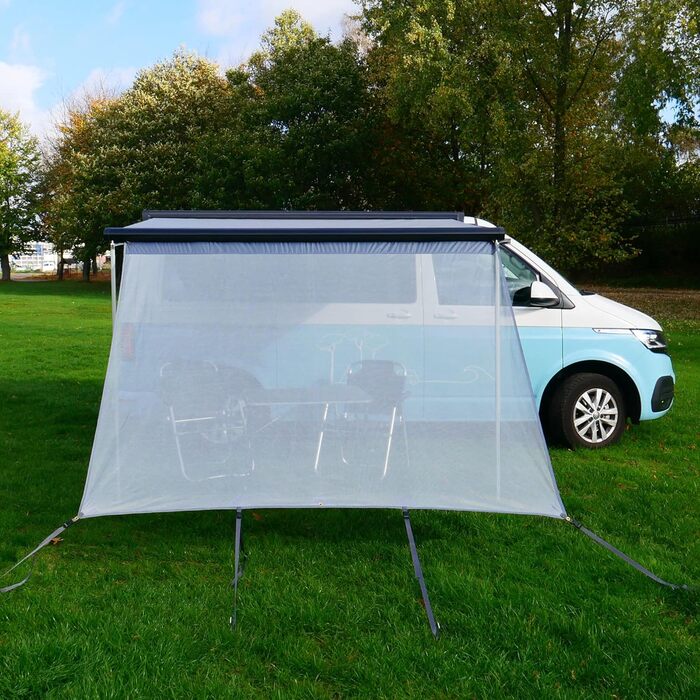 Х 2 м - вітропроникна передня стінка для тенту, захисту від сонця та спеки, 2,4