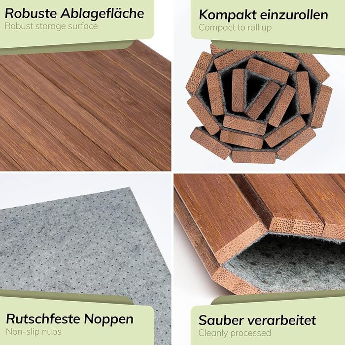 Бамбуковий піднос для дивана - Гнучкий піднос для дивана - Піднос для підлокітників - Дерев&39яний піднос для дивана - Коричневий/Темно-коричневий