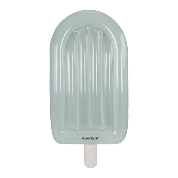 Надувний матрац Flamingueo, килимок для басейну, пляжний, дуже великий, у формі льоду, блискучий дизайн, стійкий до ПВХ, подвійний клапан, 90 x 190 x 20 см