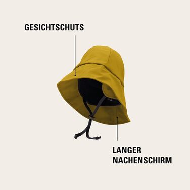 Водонепроникна шапка Mikk-line для дітей Дитяча шапка-дощовик із захистом від ультрафіолету та ремінцем для підборіддя Вітрозахисна та водонепроникна шапка для хлопчиків та дівчаток Фіолетова шапка для активного відпочинку на осінь та зиму, колір Sunflowe