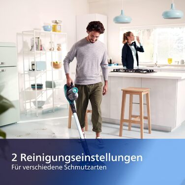 Акумуляторний пилосос PHILIPS SpeedPro Aqua - пилосос, швабра та ручний пилосос - до 50 хвилин роботи - з інтегрованою системою ми