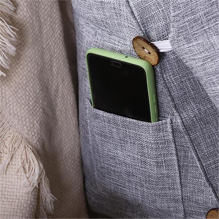 Знімна подушка для читання, подушка для спинки ліжка, крісла, дивана, підлоги, міцна, еластична, розслаблююча подушка, зручна, яку можна прати, клиноподібна подушка, 60 x 20 x 50 см, кавового кольору