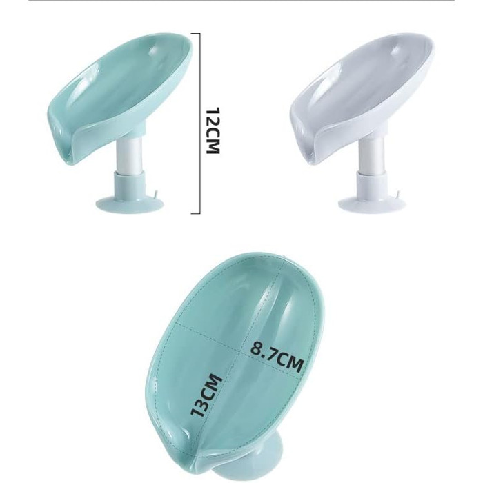 Мильниця з зливом 2 шт. , мильниця без свердління, стаціонарне зберігання шампуню, мильниця у формі повітродувки, тримач для кухон