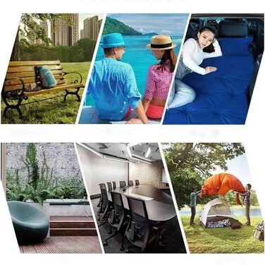 Автомобільний матрац, надувний матрац для Audi Q3 Q5 Q7 Q8 8U F3 8R 4M, надувне ліжко, килимок для сну, розкладний матрац, килимки для сну для двох осіб, A/Коричневий, звичайний A/Коричневий