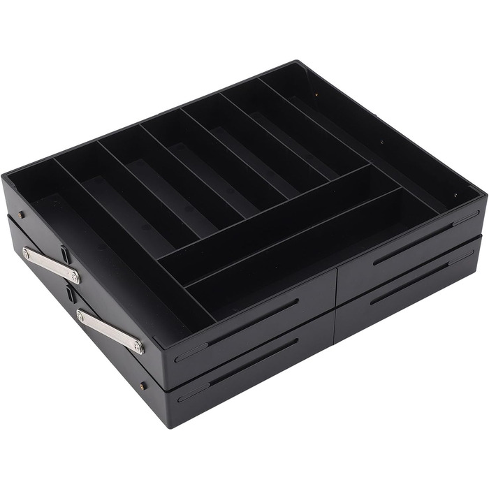 Багаторівневий розширюваний органайзер для столу Naroote, розширюваний органайзер для столу з міцного пластику, багатофункціональний для кухні (ЧОРНИЙ) чорний