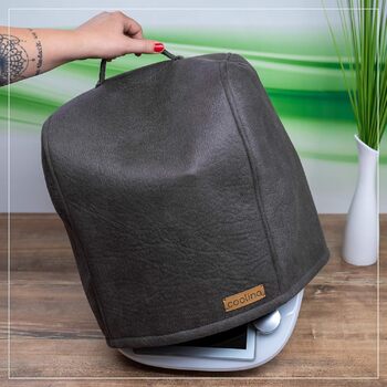 Захисний чохол Coolina Premium для Thermomix - Чохол для TM5 & TM6 - Брудовідштовхуючі аксесуари - Thermomix Cover - Худі в кольорі антрацит