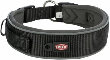 Ошийник Trixie Prem, екстра широкий, S-M 33-42 см, 35 мм, Чорний