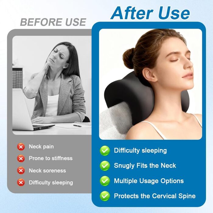 Підголівник для офісного крісла, підтримка шиї з ефектом пам&39яті, підголівник для дивана/кушетки, підголівник для офісного крісла, подушка для шиї для офісного крісла/обертового крісла, інвалідний візок (чорний)